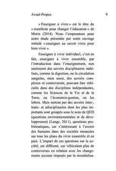 Enseigner au Savoir vivre pour Bien vivre