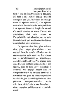 Enseigner au Savoir vivre pour Bien vivre