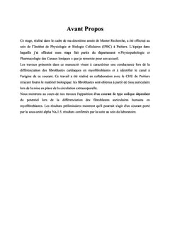 Du fibroblaste au myofibroblaste: l'histoire d'une conductance
