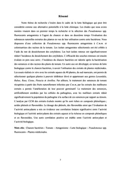 La lutte biologique contre le chancre bactérien de la tomate