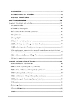 Difficultés des élèves lors de l'apprentissage du condensateur