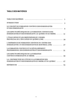 Formation continue des enseignantes et des enseignants