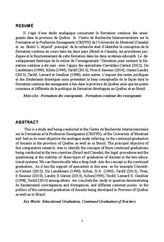 Formation continue des enseignantes et des enseignants