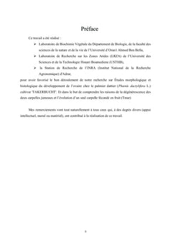 Études morphologique et histologique du développement de l'ovaire