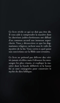 La Bible n'est pas un livre sacré