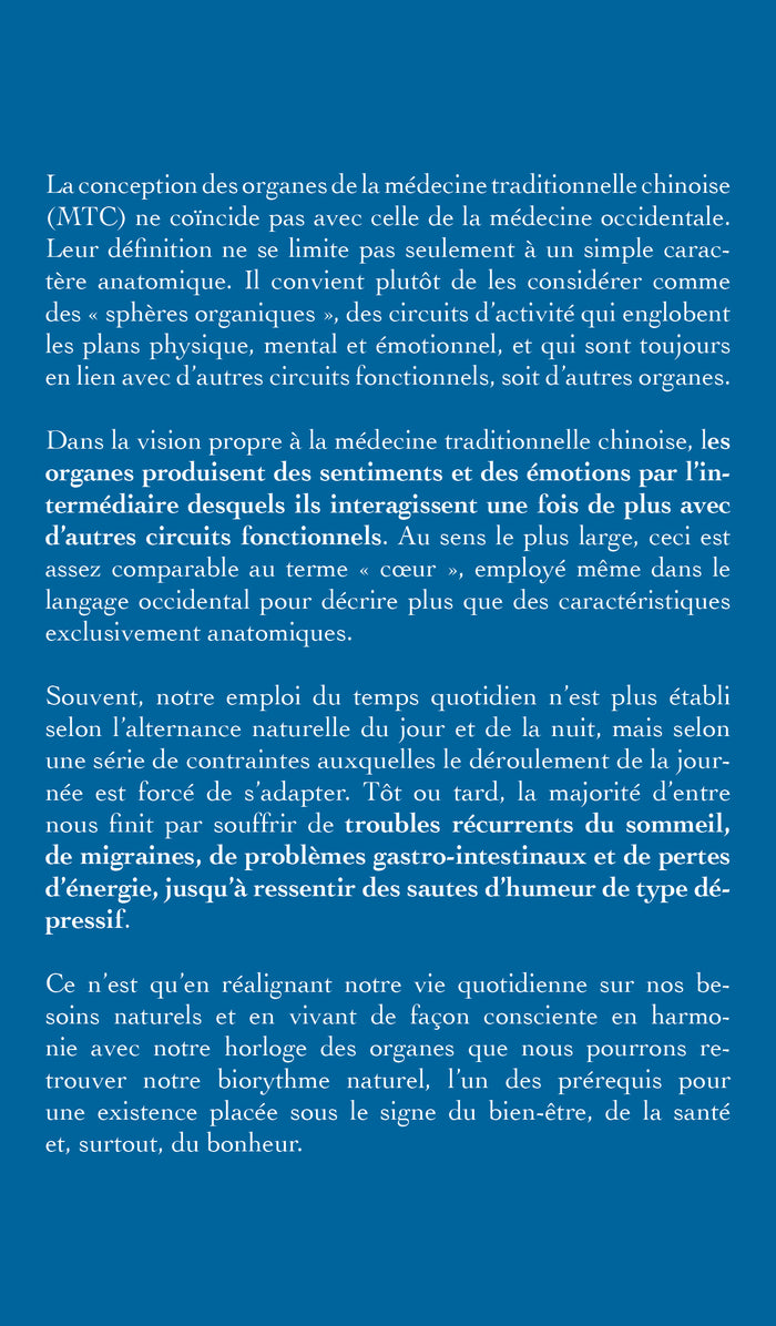 L' horloge des organes