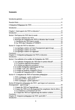 Intégration pédagogique des TICE au Maroc et pratiques des enseignants
