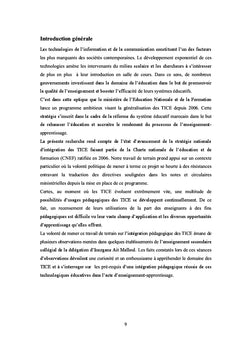 Intégration pédagogique des TICE au Maroc et pratiques des enseignants