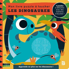 Mon livre puzzle à toucher - Les dinosaures