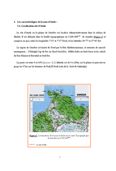 Etude diachronique et cartographique de la zone humide Guerbes-Sanhadj
