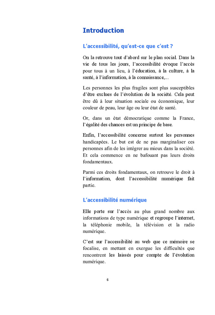 Accessibilité du web