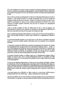 Les ONG et la lutte contre la pauvrete, cas du BDOM