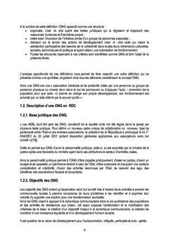 Les ONG et la lutte contre la pauvrete, cas du BDOM