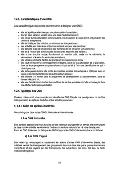 Les ONG et la lutte contre la pauvrete, cas du BDOM