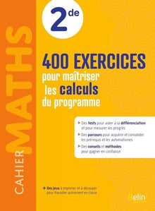 Cahier Maths 2de