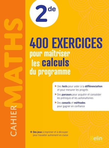 Cahier Maths 2de