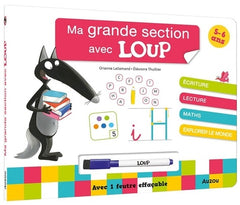 MA GRANDE SECTION AVEC LOUP - LIVRE-ARDOISE NED