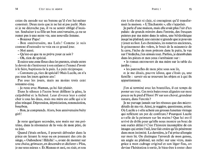 C'est beau de mentir