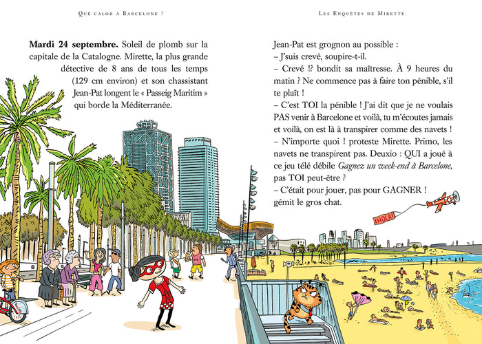 Que calor à Barcelone