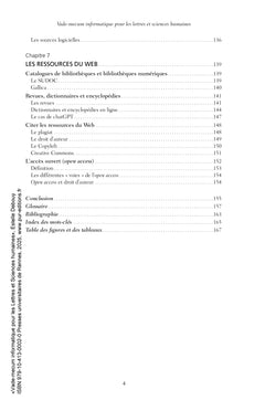 Vade-mecum informatique pour les Lettres et Sciences humaines