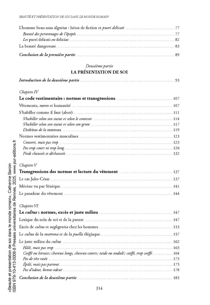 Beauté et présentation de soi dans le monde romain