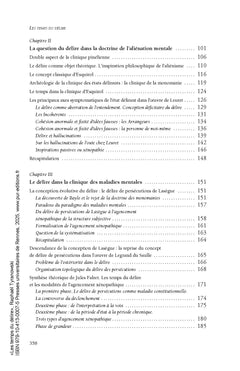 Les temps du délire