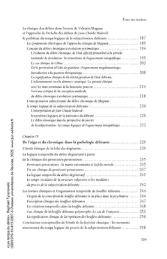 Les temps du délire