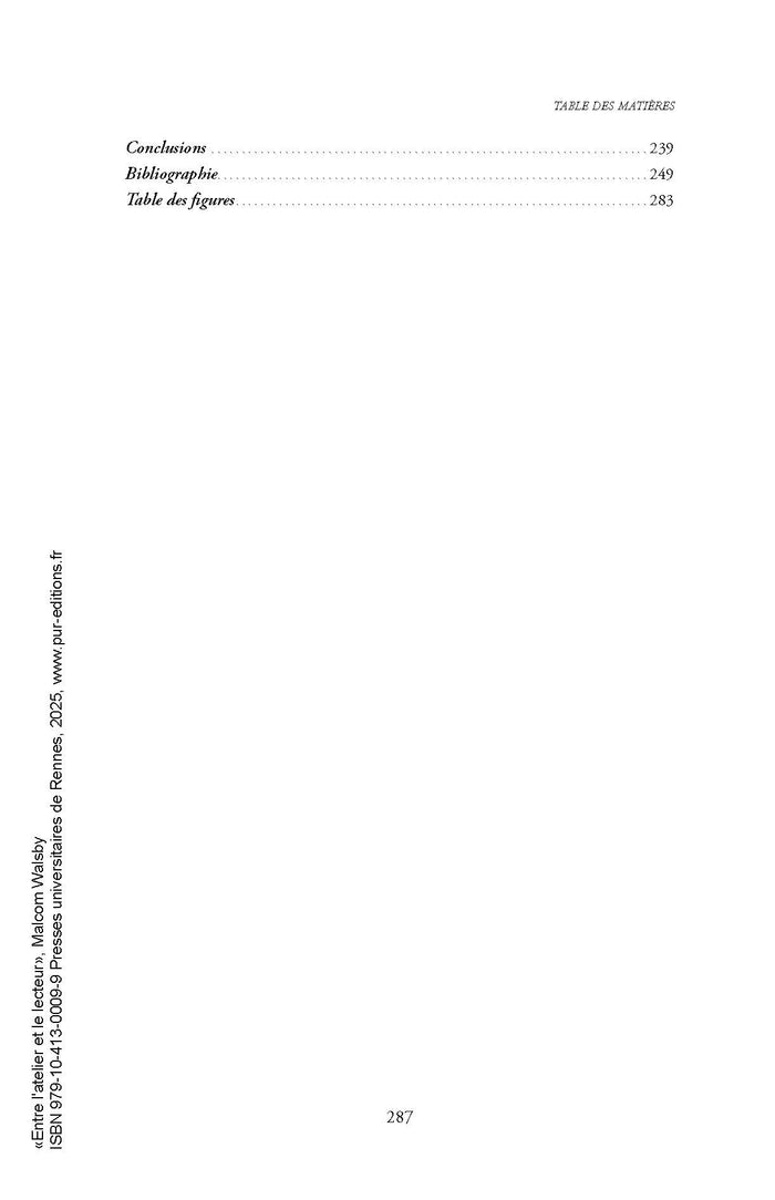 Entre l'atelier et le lecteur