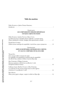 Formes et enjeux des comptabilités urbaines médiévales