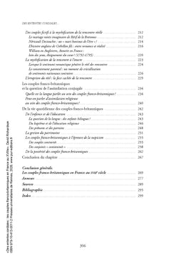 Des ententes cordiales : les couples franco-britanniques en France au XVIIIe siècle