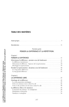 Lire Différence et Répétition de Gilles Deleuze