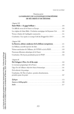 La France et la défense européenne dans l'après-guerre froide