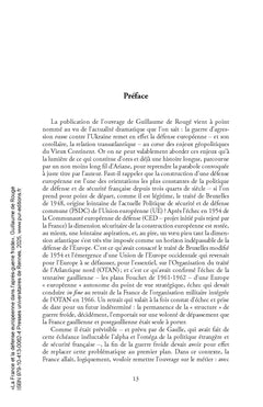 La France et la défense européenne dans l'après-guerre froide
