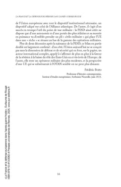 La France et la défense européenne dans l'après-guerre froide