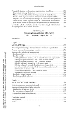 Production et réception des corpus littéraires en FLE