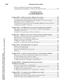 Philosophie, Histoire, Vérité