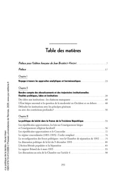 La politique de la laïcité