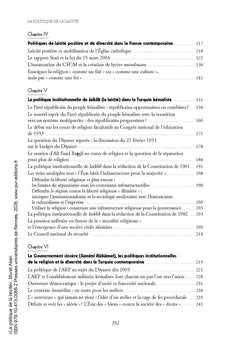 La politique de la laïcité
