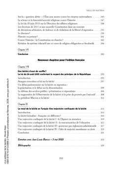 La politique de la laïcité