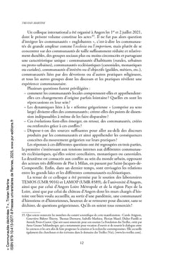 Communautés déchirées ?