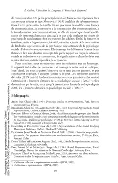 Psychologie du social et représentations sociales