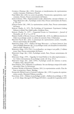 Psychologie du social et représentations sociales