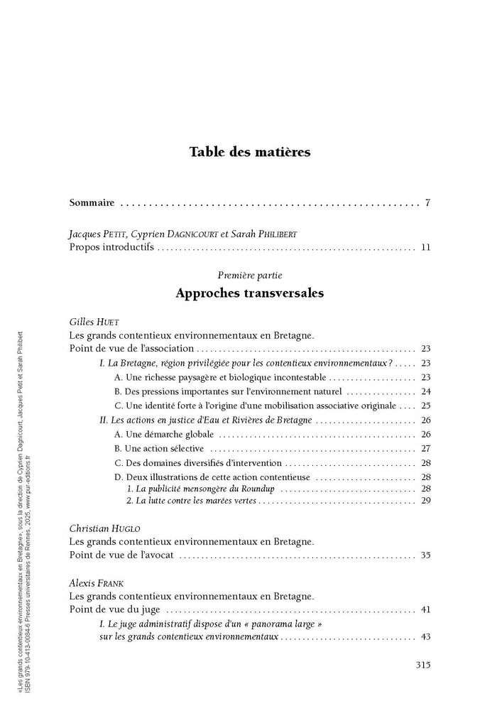 Les grands contentieux environnementaux en Bretagne