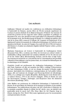 Musique rock et chronique sociale au Royaume-Uni (1963-2023)