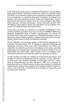 Musique rock et chronique sociale au Royaume-Uni (1963-2023)