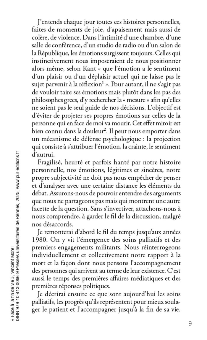 Face à la fin de vie