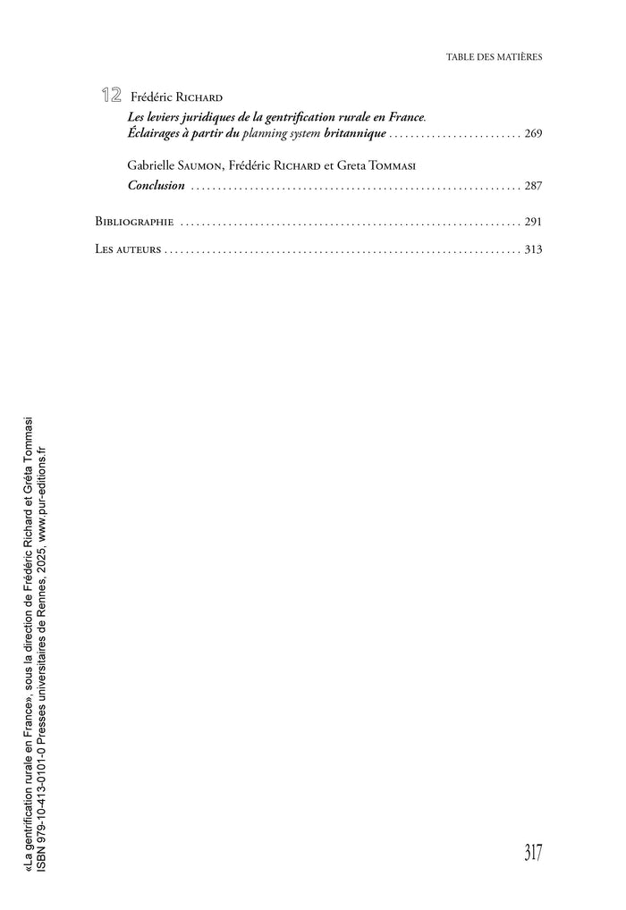 La gentrification rurale, une approche française