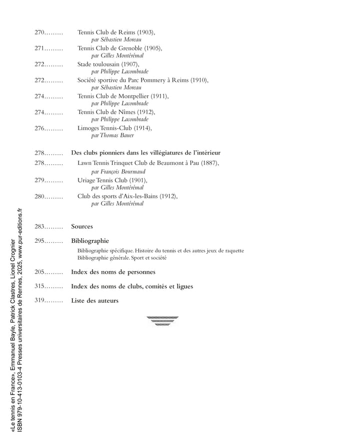 Le tennis en France, 150 ans d'histoire