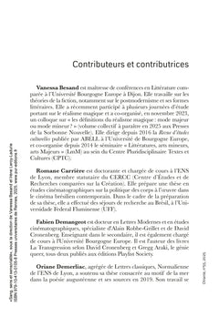 Sang, sens et sensorialité