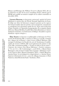 Sang, sens et sensorialité